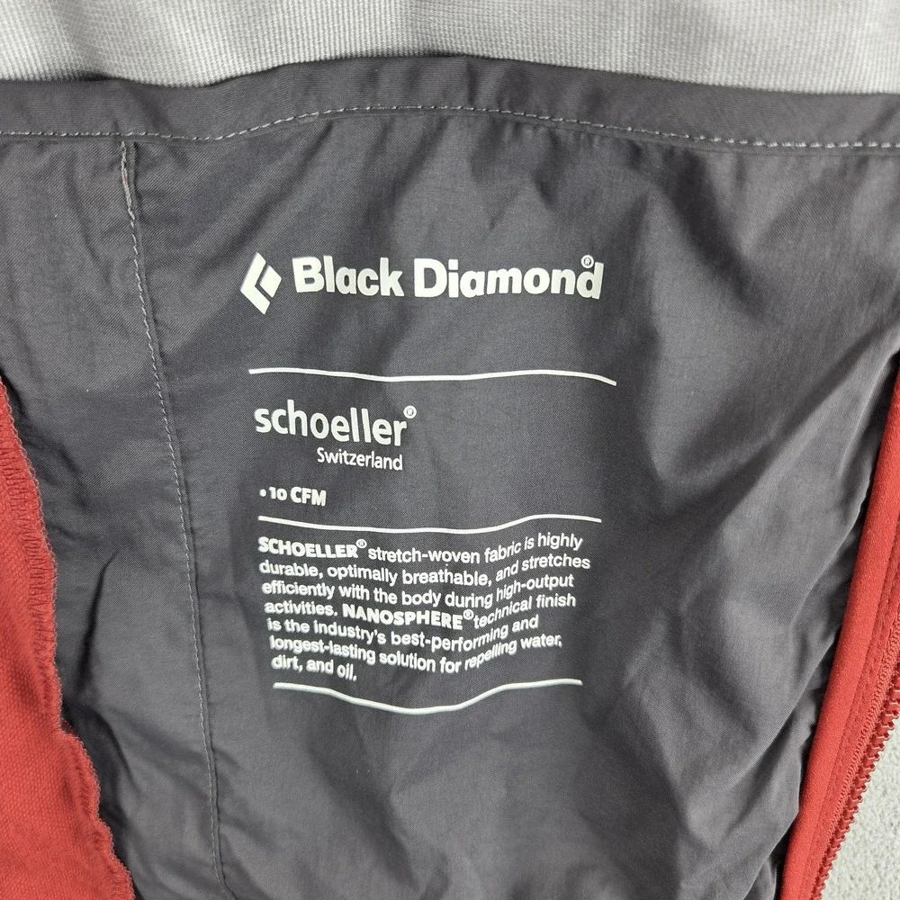 Black Diamond Jacket Mens Medium Red Dawn Patrol Hybrid Shell Ski Snowboard